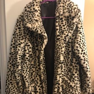 Animal print coat!